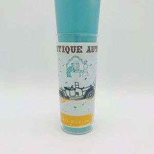 1913 Hudson Antique Autos Collins Highball Glass Tumbler Anchor Hocking VTG